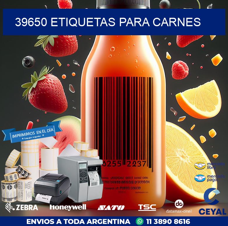 39650 ETIQUETAS PARA CARNES