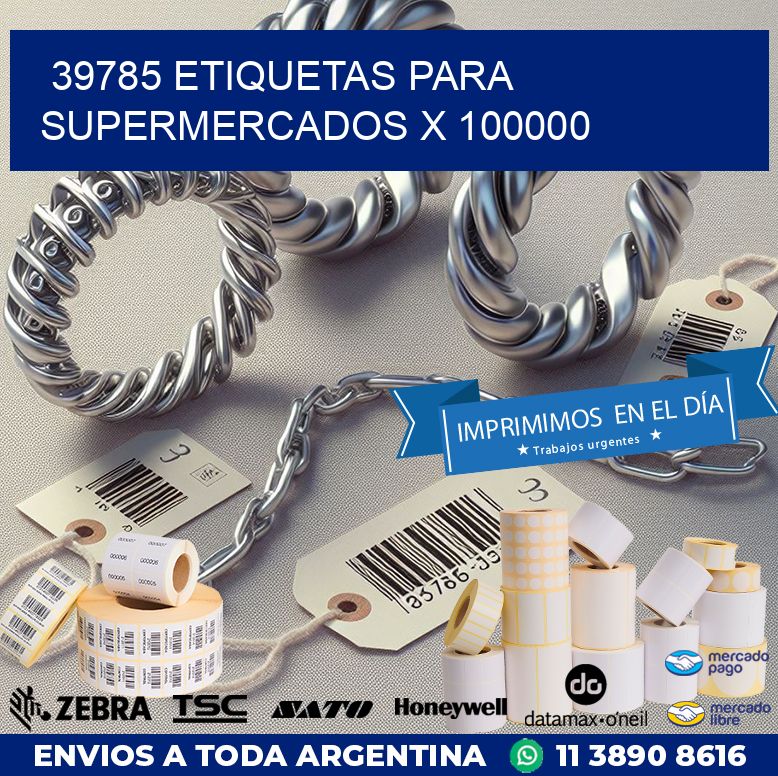 39785 ETIQUETAS PARA SUPERMERCADOS X 100000