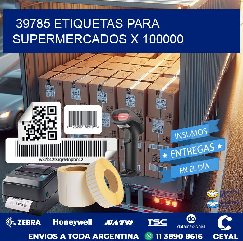 39785 ETIQUETAS PARA SUPERMERCADOS X 100000