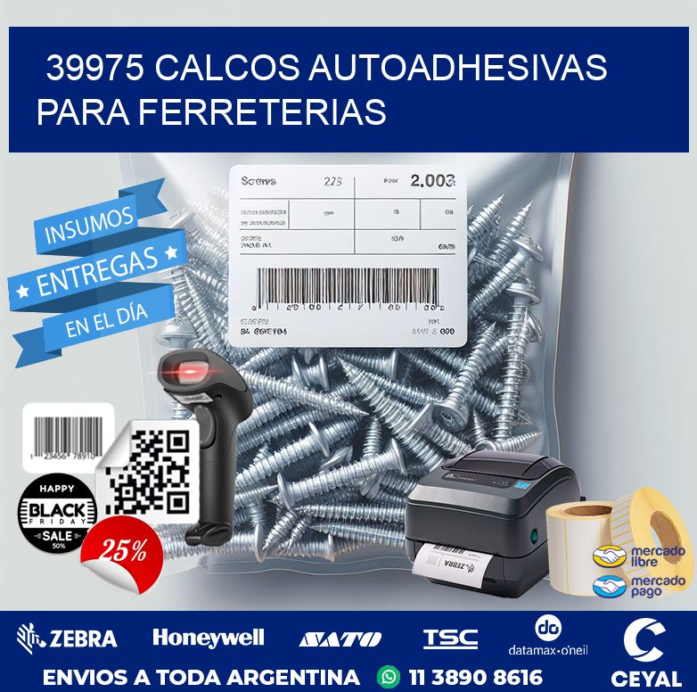 39975 CALCOS AUTOADHESIVAS PARA FERRETERIAS