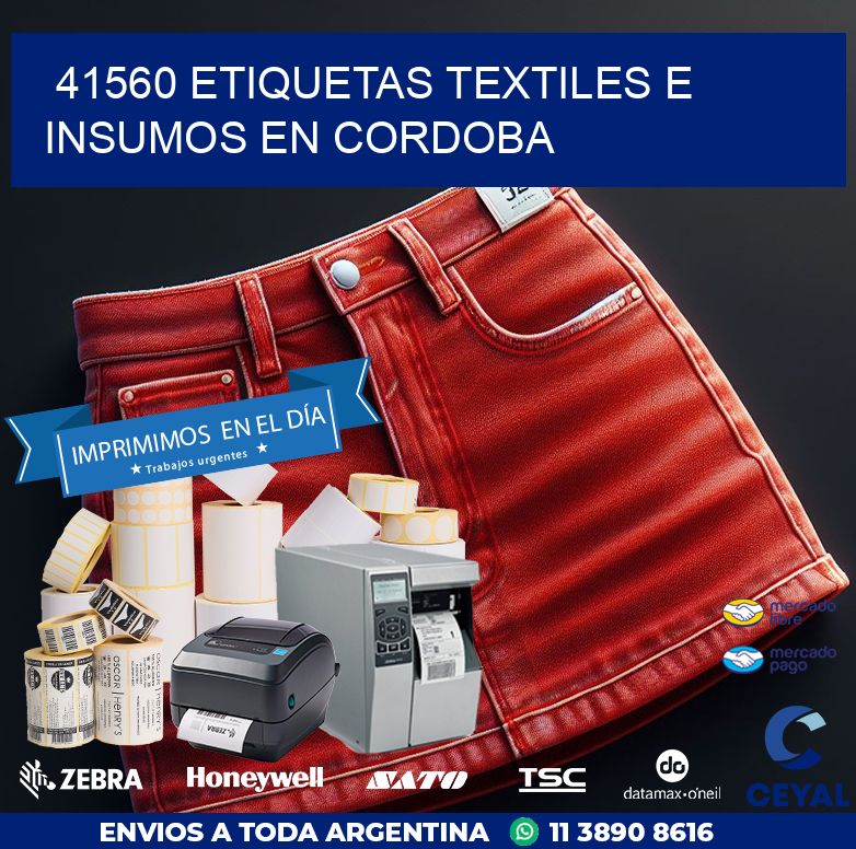 41560 ETIQUETAS TEXTILES E INSUMOS EN CORDOBA