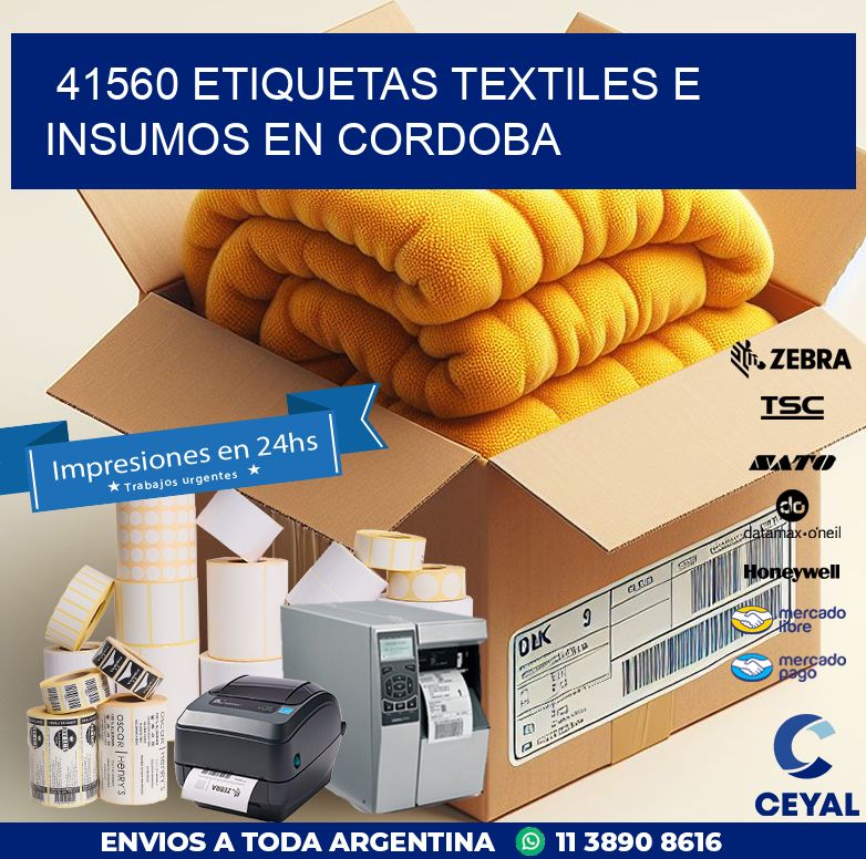 41560 ETIQUETAS TEXTILES E INSUMOS EN CORDOBA