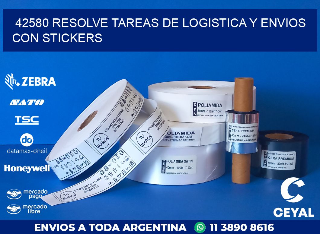 42580 RESOLVE TAREAS DE LOGISTICA Y ENVIOS CON STICKERS