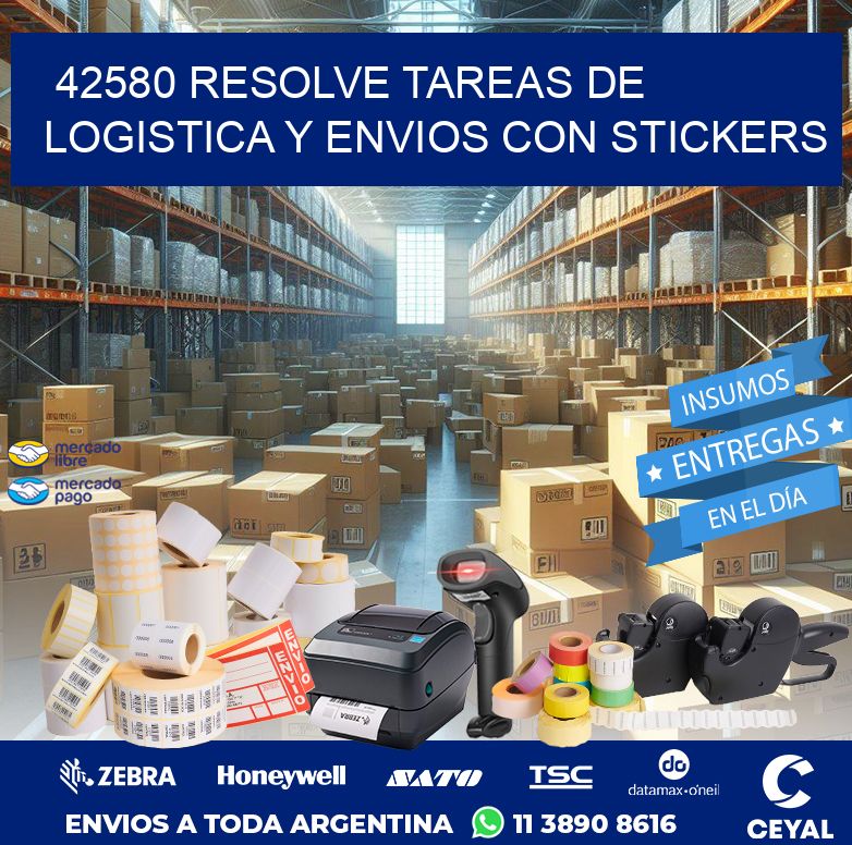 42580 RESOLVE TAREAS DE LOGISTICA Y ENVIOS CON STICKERS