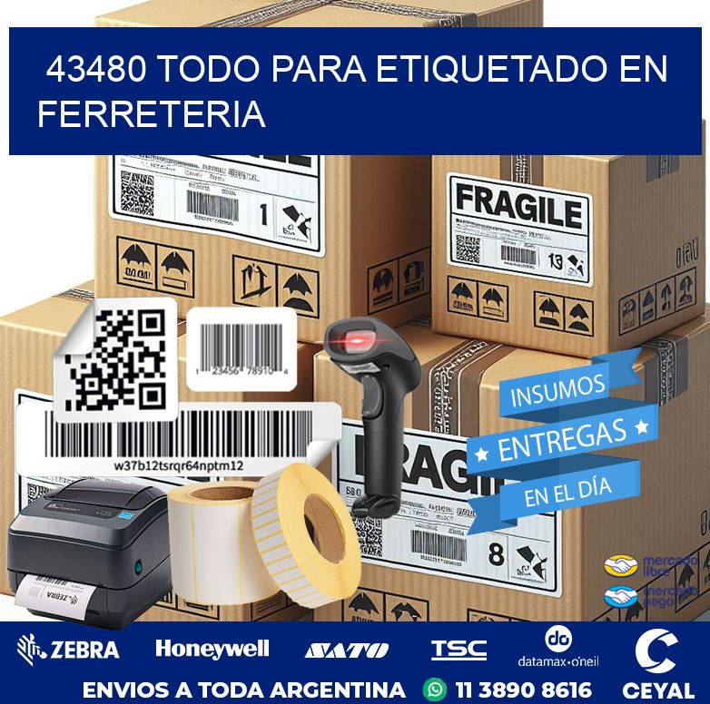 43480 TODO PARA ETIQUETADO EN FERRETERIA