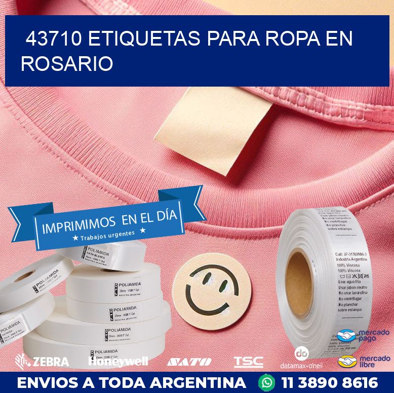 43710 ETIQUETAS PARA ROPA EN ROSARIO