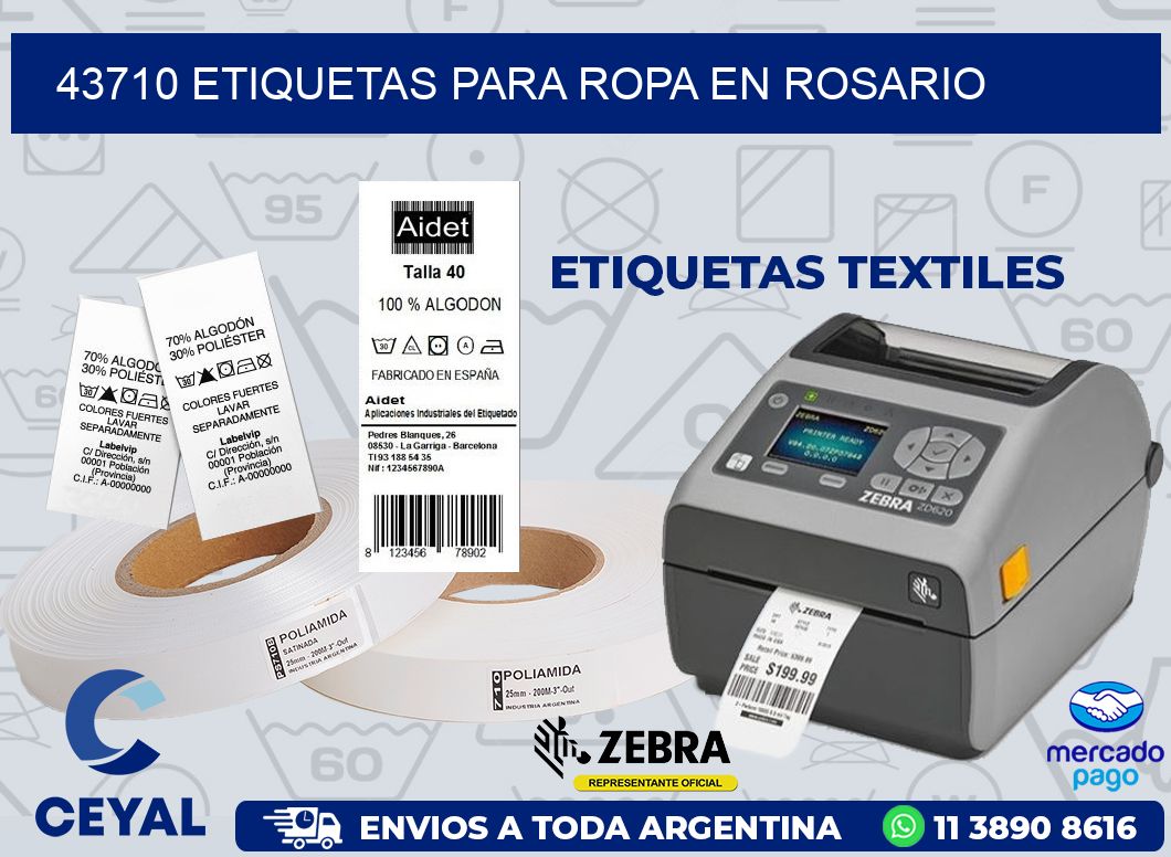 43710 ETIQUETAS PARA ROPA EN ROSARIO