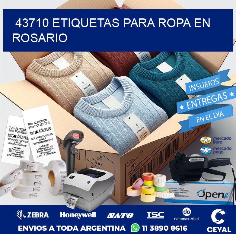43710 ETIQUETAS PARA ROPA EN ROSARIO