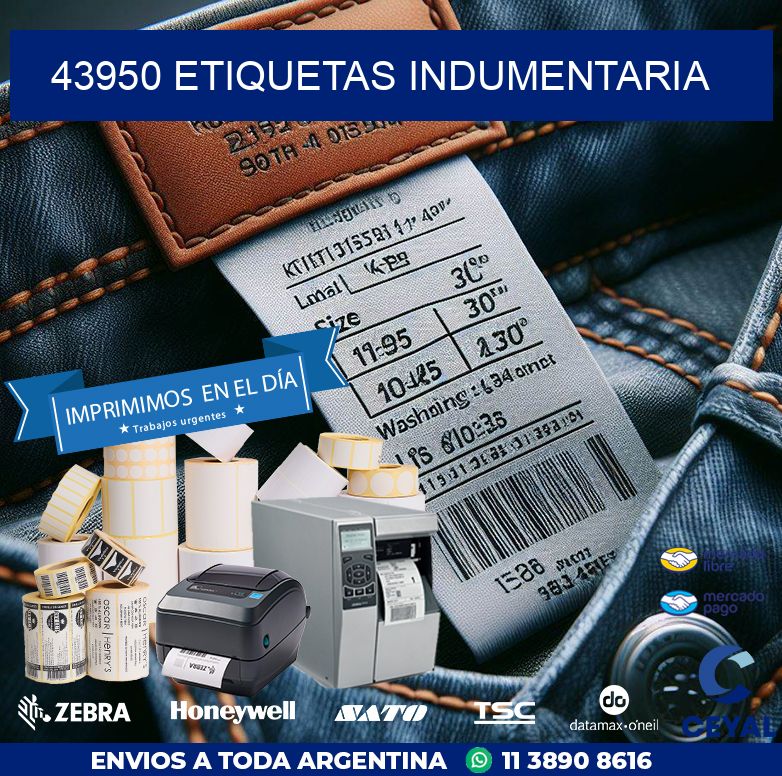 43950 ETIQUETAS INDUMENTARIA