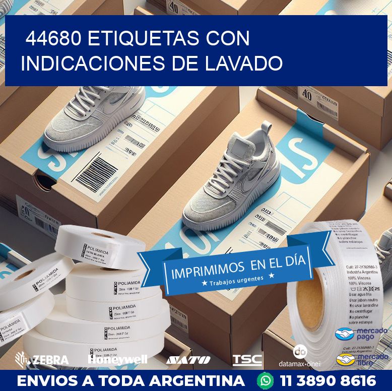44680 ETIQUETAS CON INDICACIONES DE LAVADO