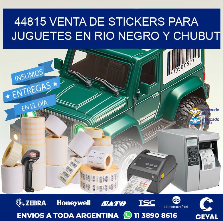 44815 VENTA DE STICKERS PARA JUGUETES EN RIO NEGRO Y CHUBUT
