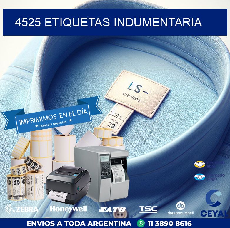4525 ETIQUETAS INDUMENTARIA