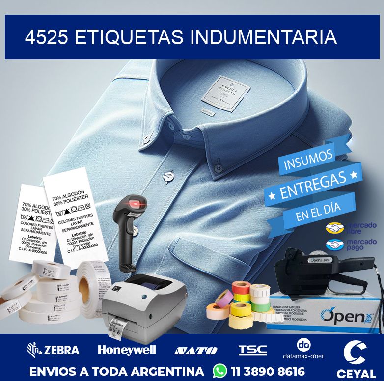 4525 ETIQUETAS INDUMENTARIA