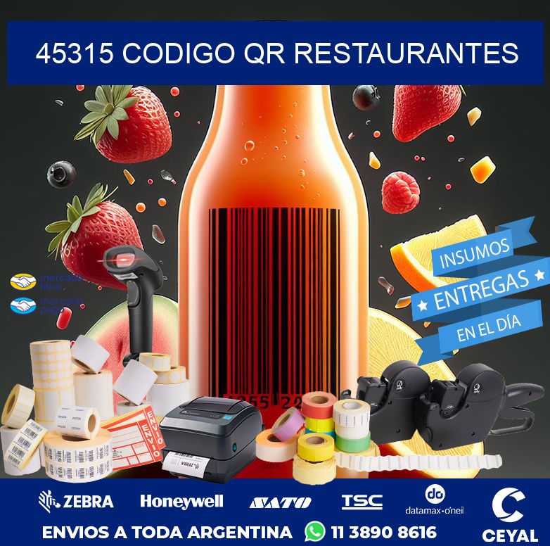 45315 CODIGO QR RESTAURANTES