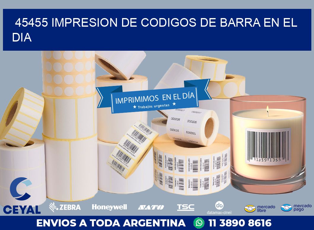 45455 IMPRESION DE CODIGOS DE BARRA EN EL DIA