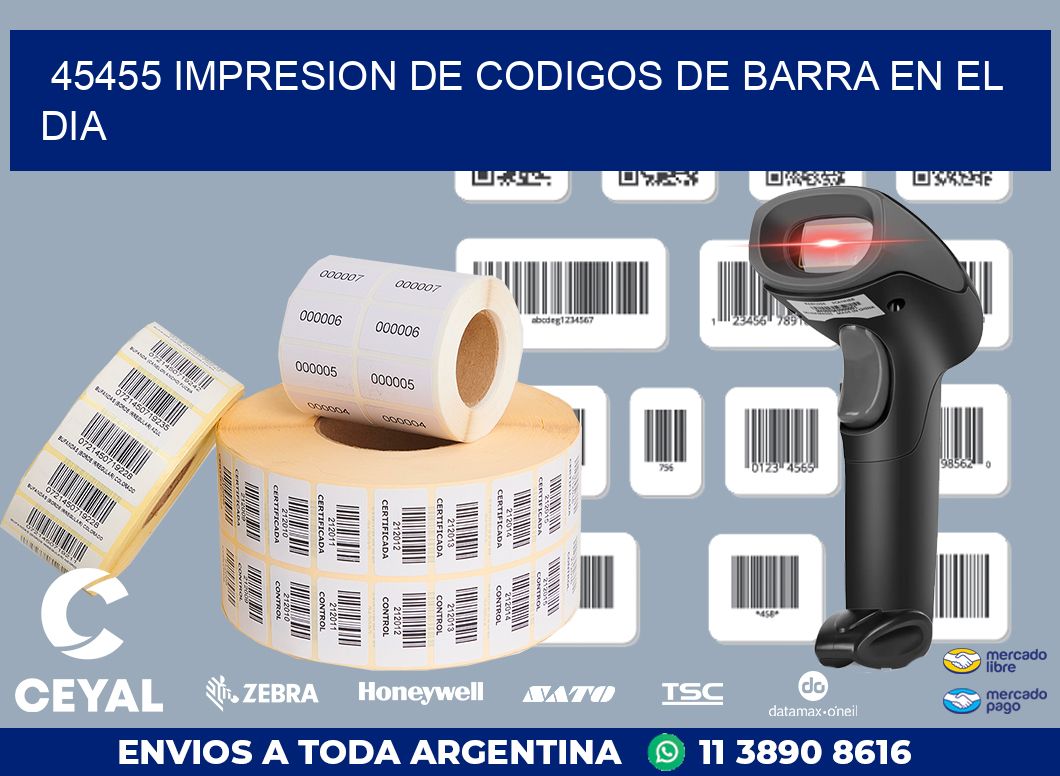 45455 IMPRESION DE CODIGOS DE BARRA EN EL DIA