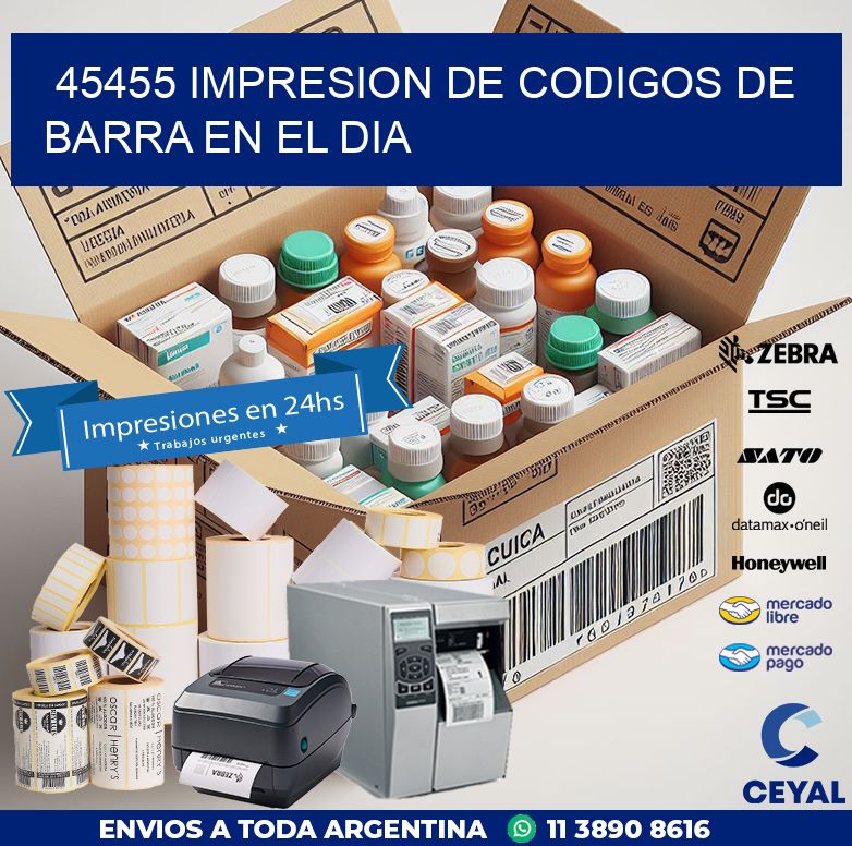 45455 IMPRESION DE CODIGOS DE BARRA EN EL DIA