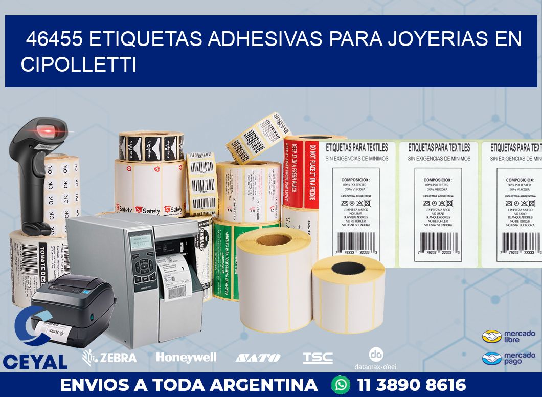 46455 ETIQUETAS ADHESIVAS PARA JOYERIAS EN CIPOLLETTI