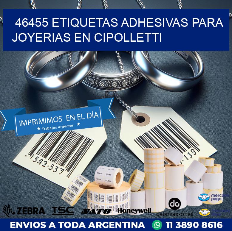 46455 ETIQUETAS ADHESIVAS PARA JOYERIAS EN CIPOLLETTI
