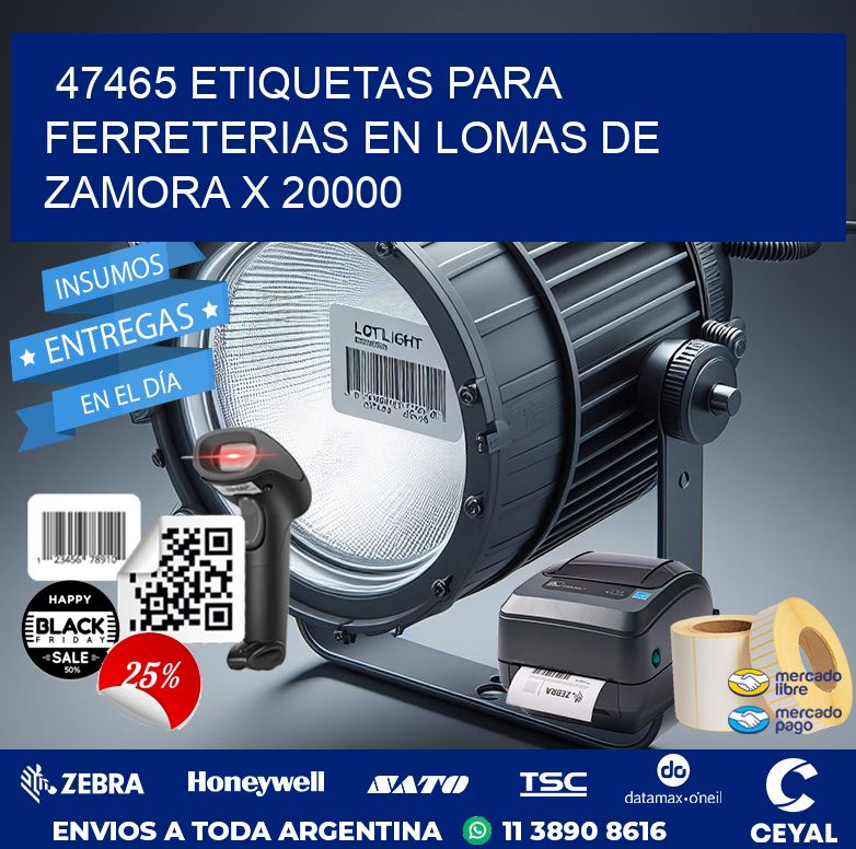 47465 ETIQUETAS PARA FERRETERIAS EN LOMAS DE ZAMORA X 20000