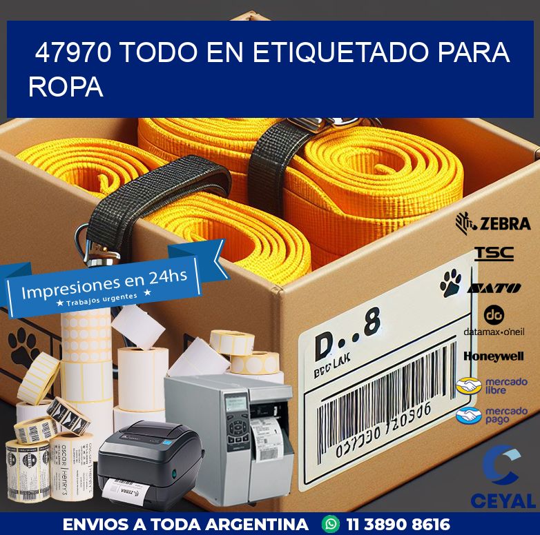 47970 TODO EN ETIQUETADO PARA ROPA