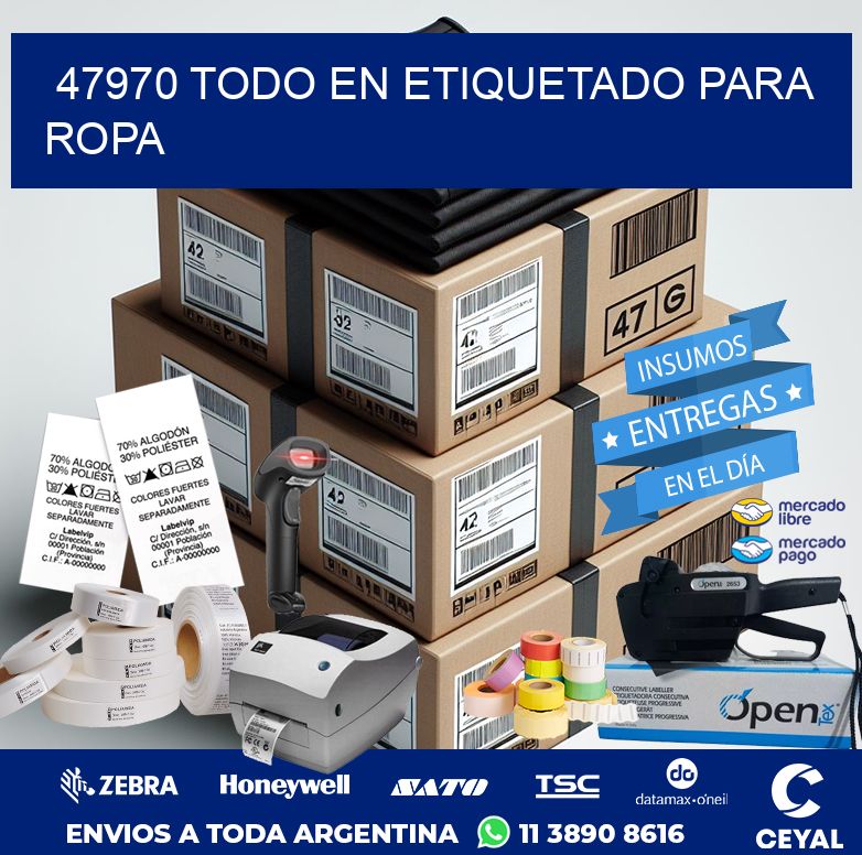 47970 TODO EN ETIQUETADO PARA ROPA