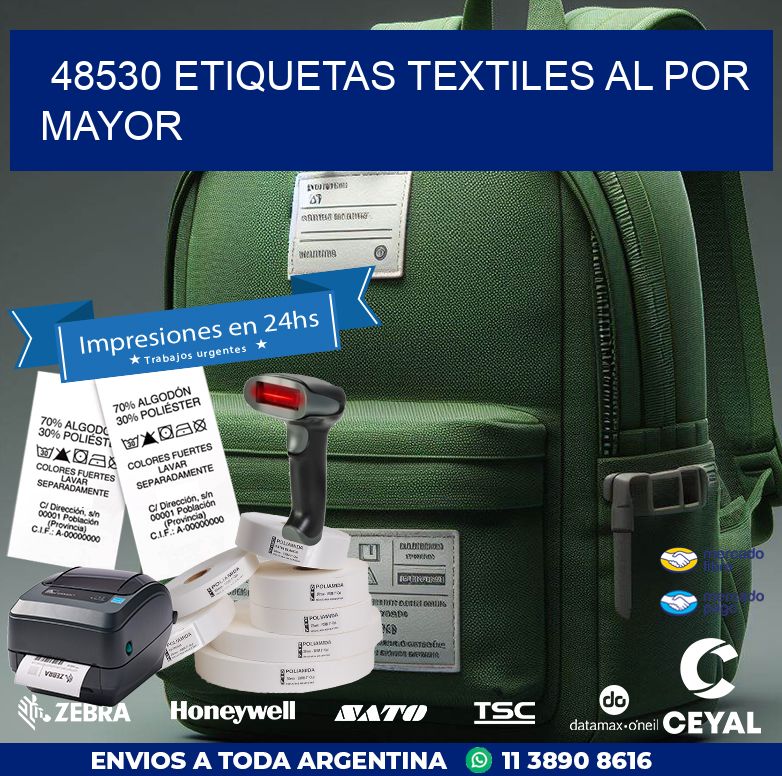 48530 ETIQUETAS TEXTILES AL POR MAYOR