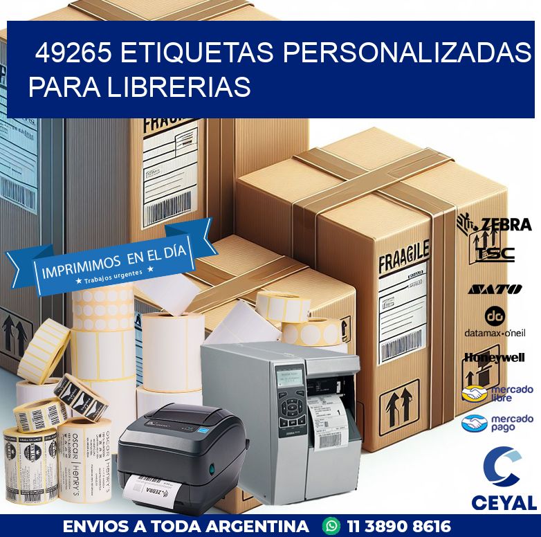 49265 ETIQUETAS PERSONALIZADAS PARA LIBRERIAS