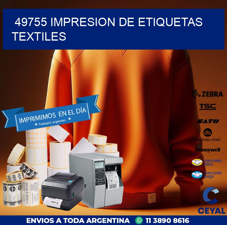 49755 IMPRESION DE ETIQUETAS TEXTILES