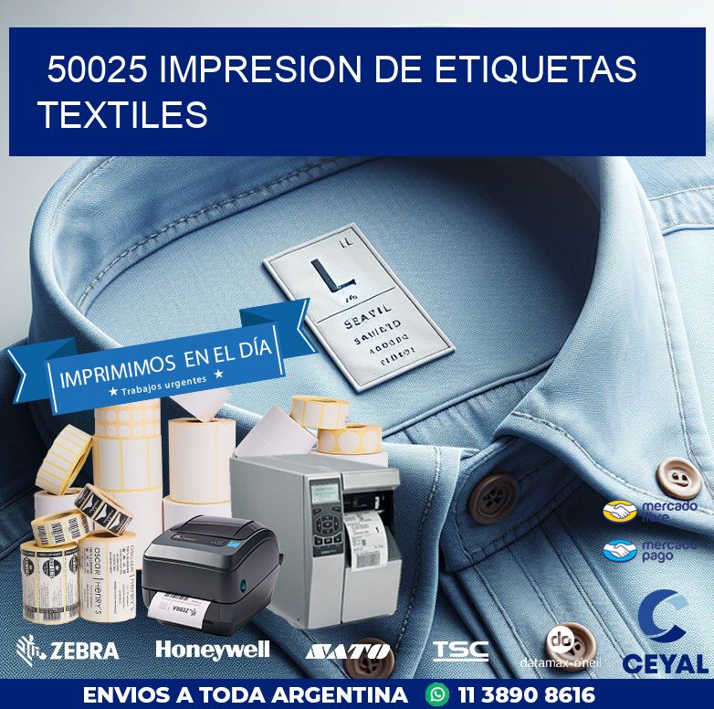 50025 IMPRESION DE ETIQUETAS TEXTILES