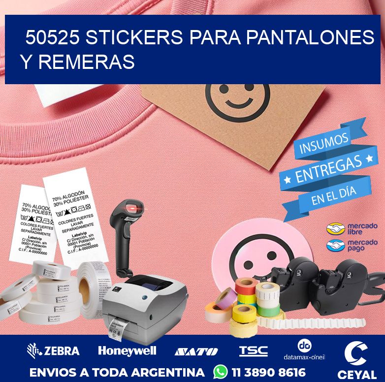 50525 STICKERS PARA PANTALONES Y REMERAS