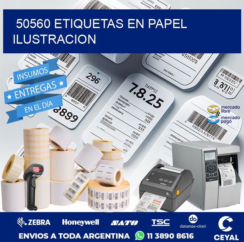 50560 ETIQUETAS EN PAPEL ILUSTRACION