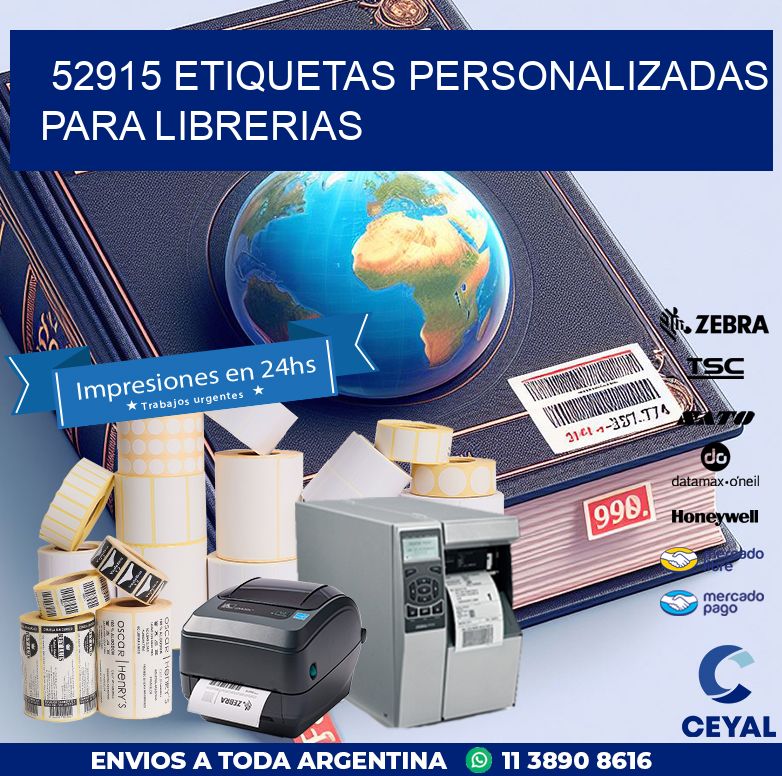52915 ETIQUETAS PERSONALIZADAS PARA LIBRERIAS