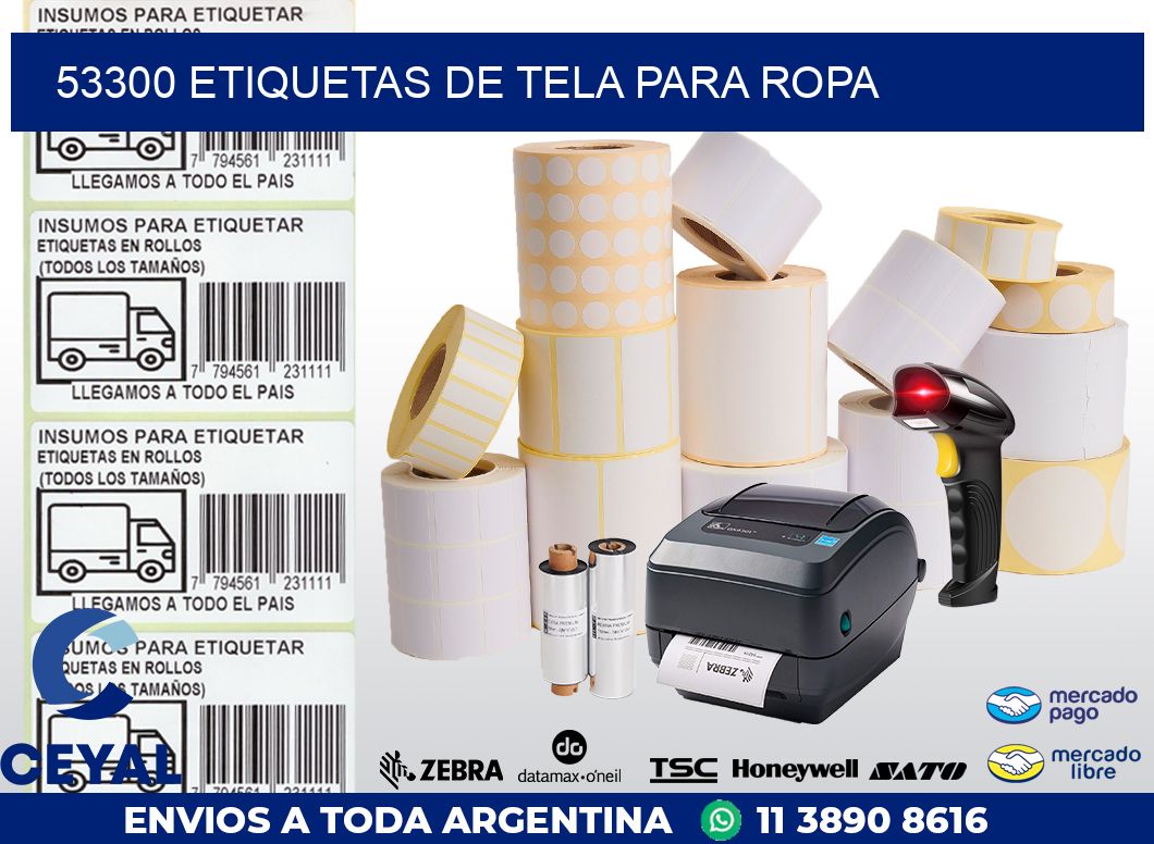 53300 ETIQUETAS DE TELA PARA ROPA