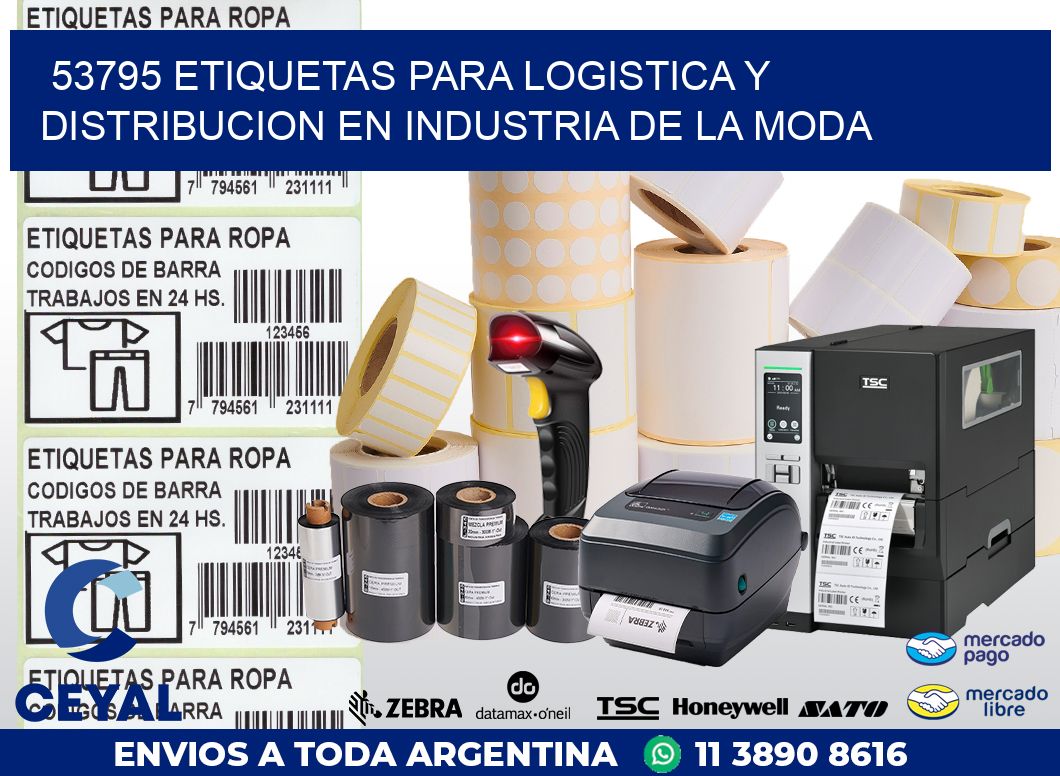 53795 ETIQUETAS PARA LOGISTICA Y DISTRIBUCION EN INDUSTRIA DE LA MODA