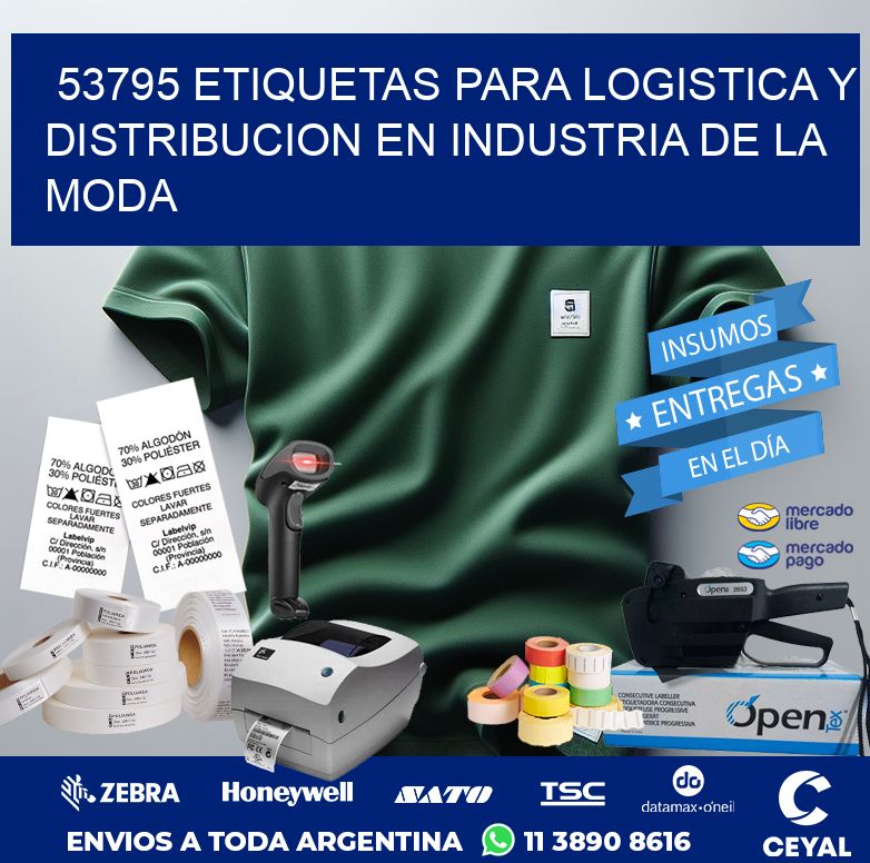 53795 ETIQUETAS PARA LOGISTICA Y DISTRIBUCION EN INDUSTRIA DE LA MODA