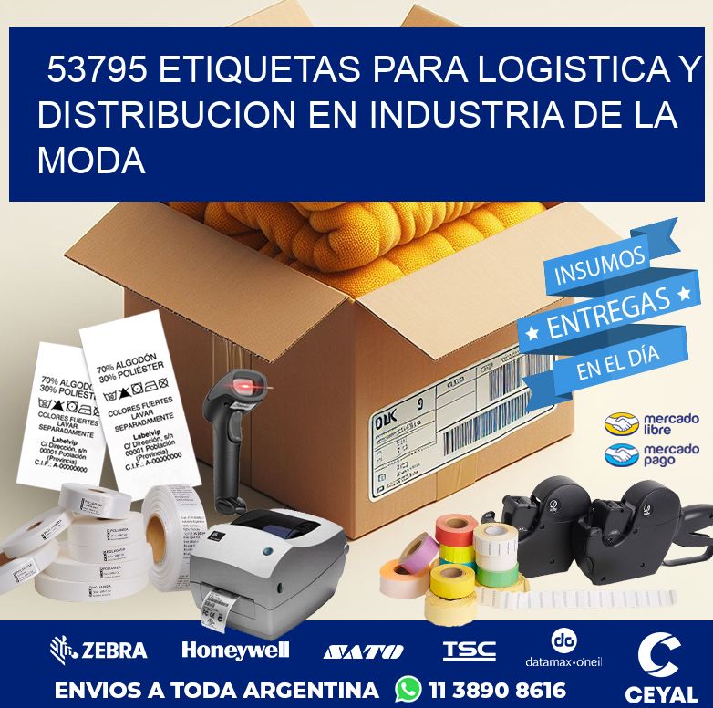 53795 ETIQUETAS PARA LOGISTICA Y DISTRIBUCION EN INDUSTRIA DE LA MODA