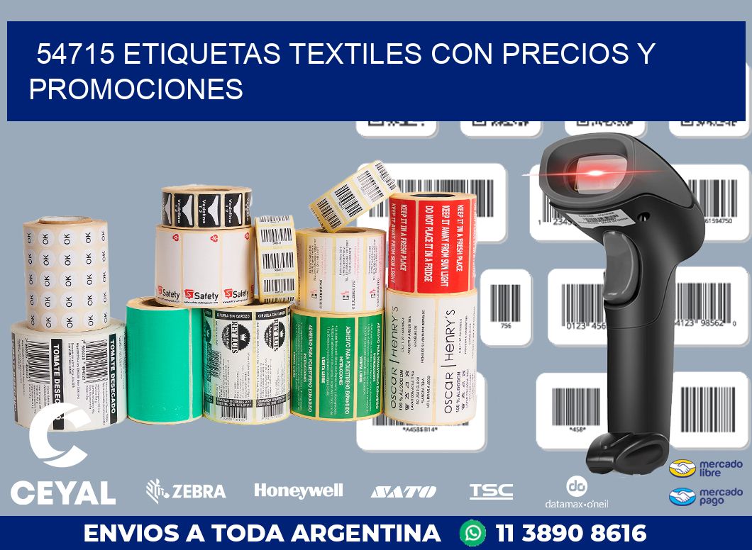 54715 ETIQUETAS TEXTILES CON PRECIOS Y PROMOCIONES