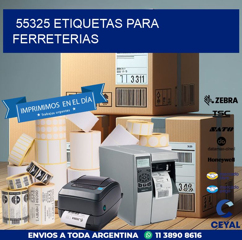 55325 ETIQUETAS PARA FERRETERIAS