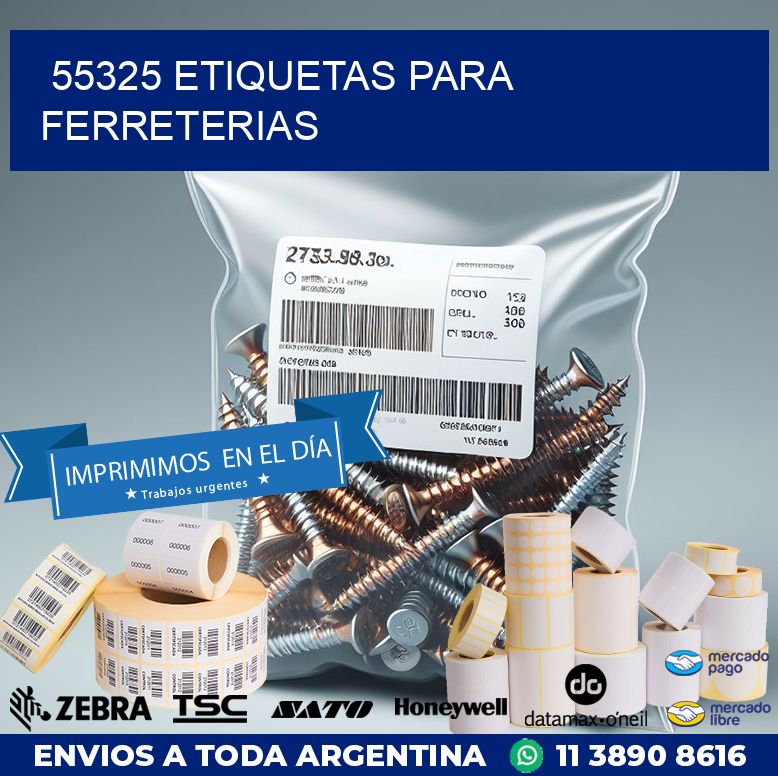 55325 ETIQUETAS PARA FERRETERIAS