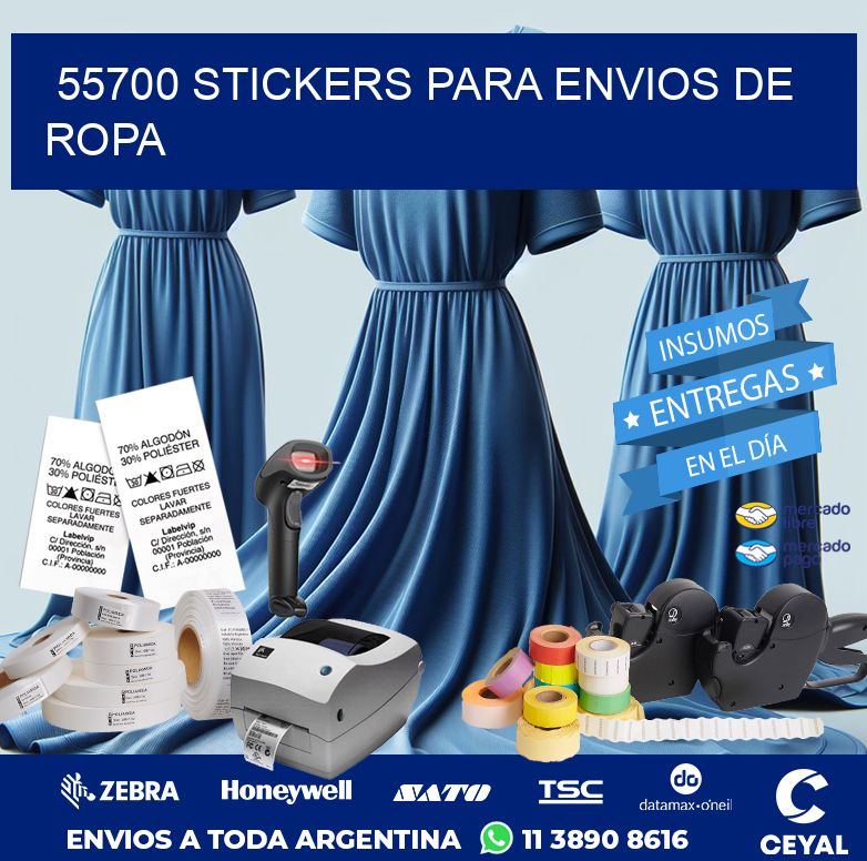 55700 STICKERS PARA ENVIOS DE ROPA