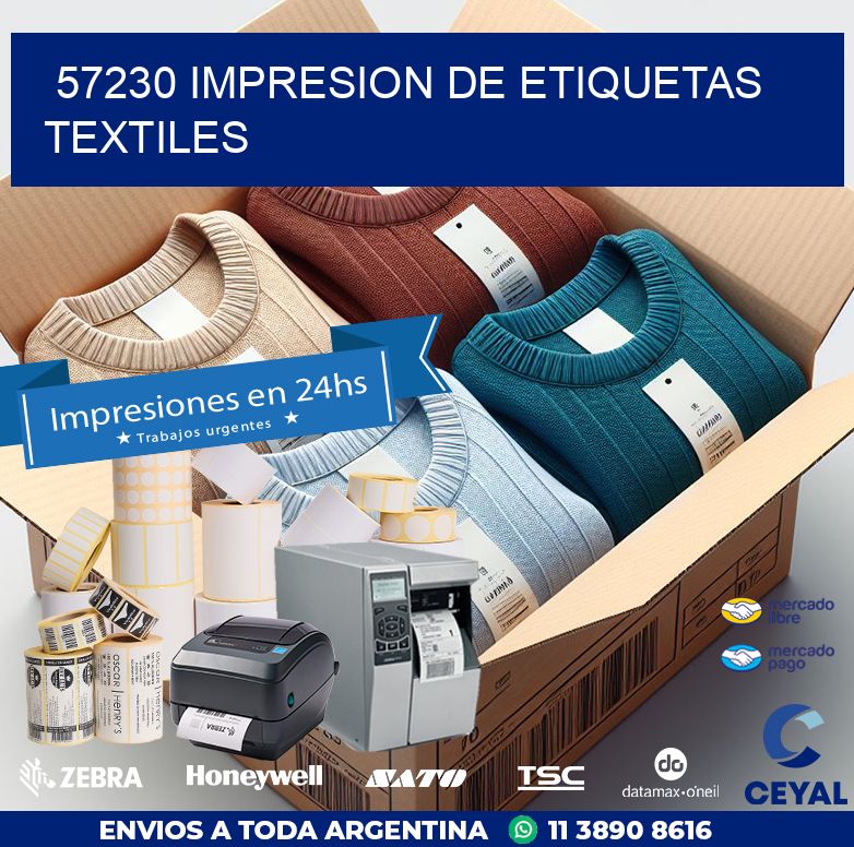 57230 IMPRESION DE ETIQUETAS TEXTILES