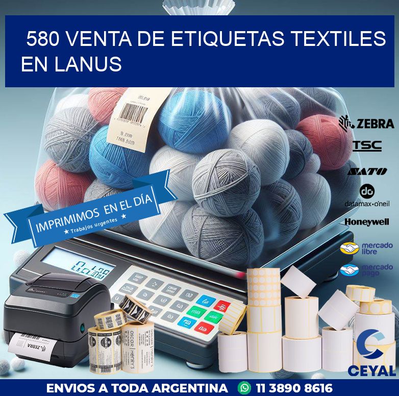 580 VENTA DE ETIQUETAS TEXTILES EN LANUS