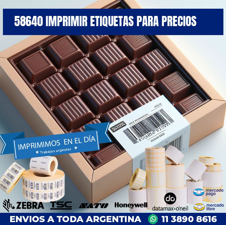 58640 IMPRIMIR ETIQUETAS PARA PRECIOS