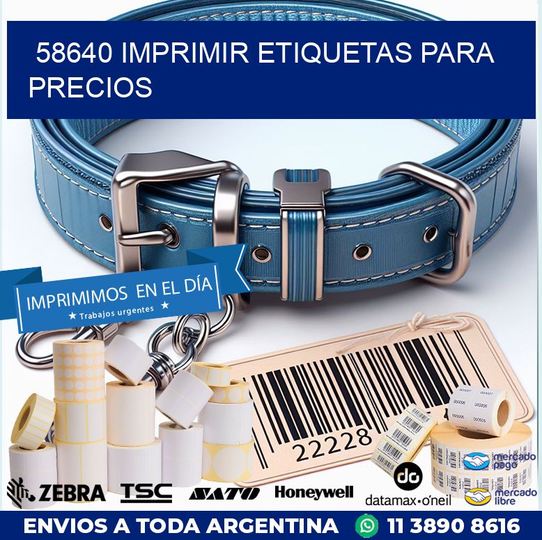 58640 IMPRIMIR ETIQUETAS PARA PRECIOS