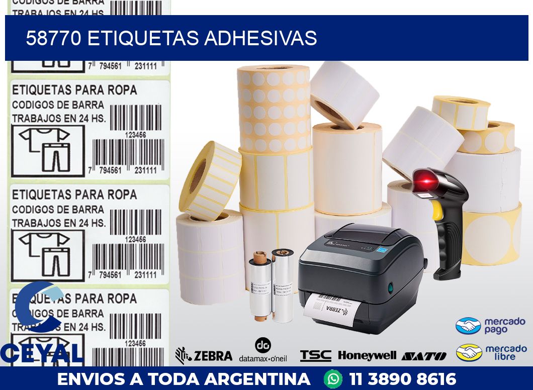 58770 ETIQUETAS ADHESIVAS