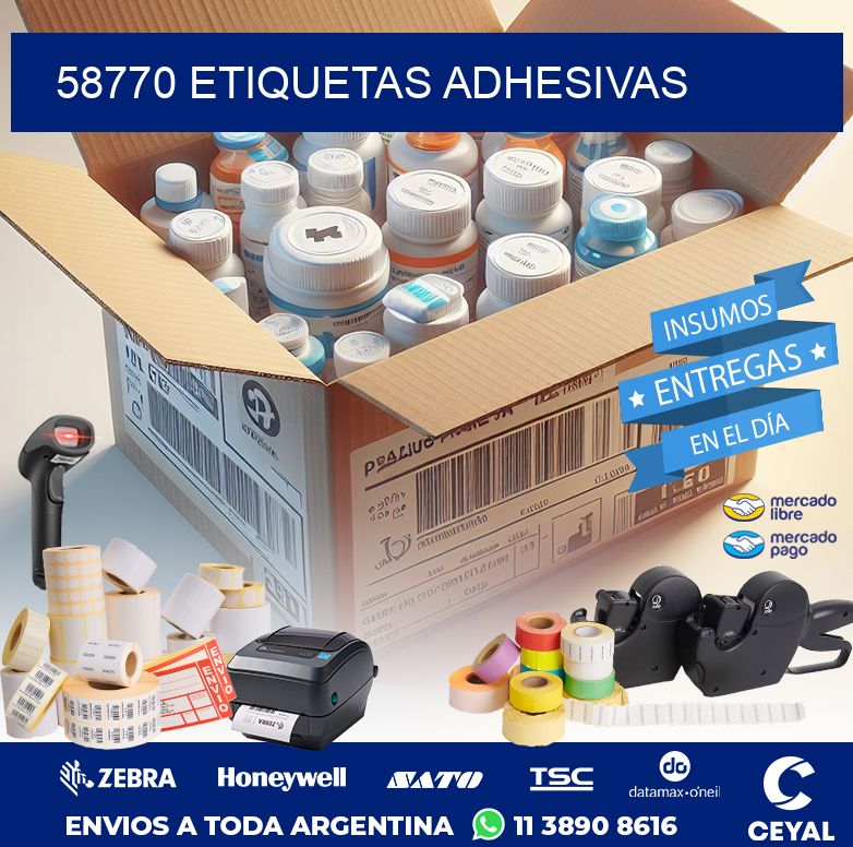 58770 ETIQUETAS ADHESIVAS