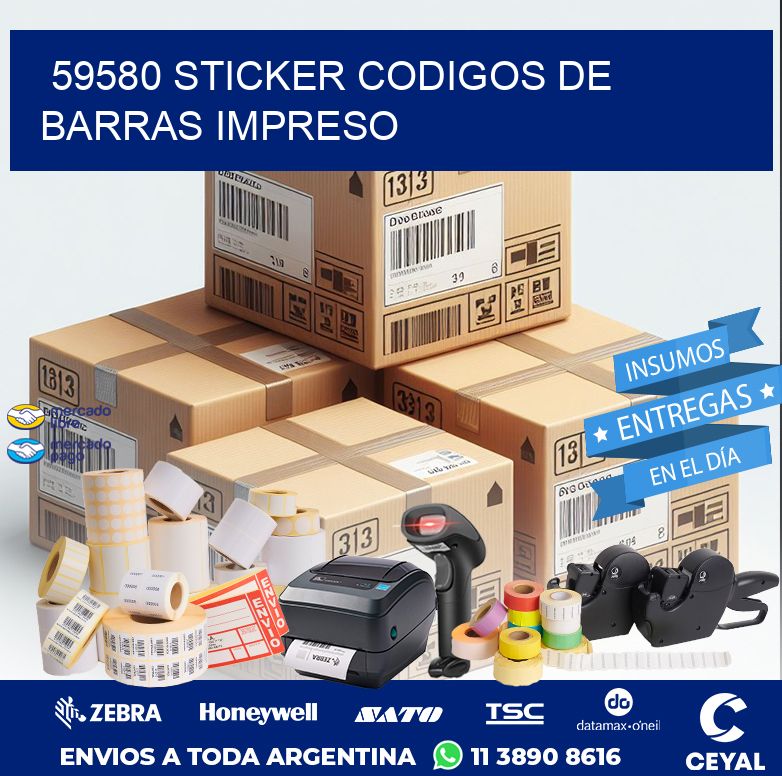 59580 STICKER CODIGOS DE BARRAS IMPRESO