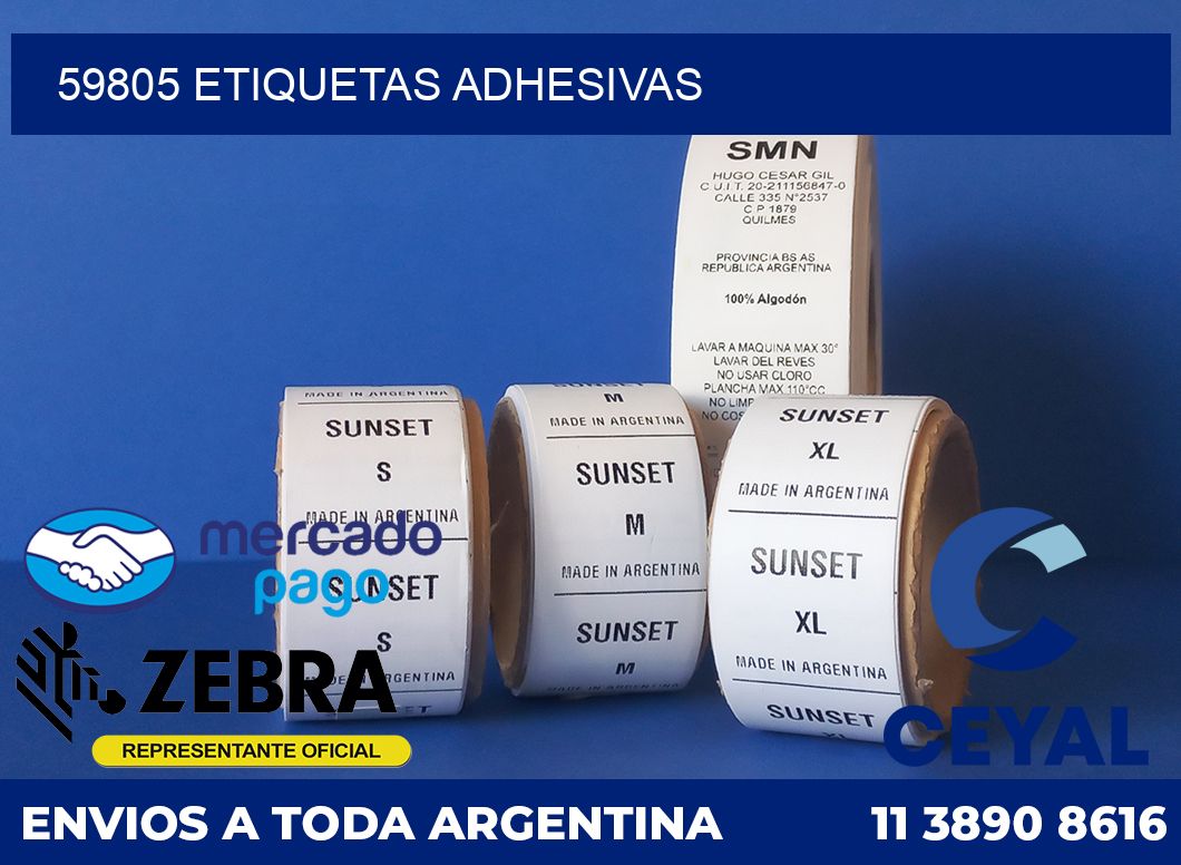 59805 ETIQUETAS ADHESIVAS
