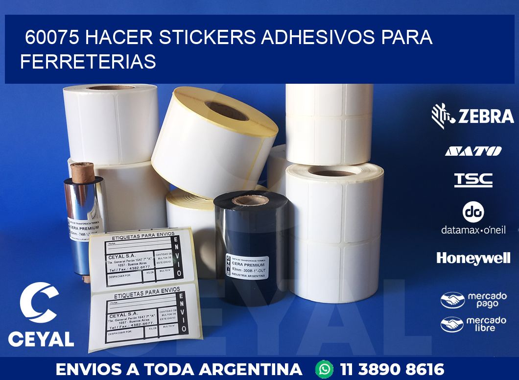 60075 HACER STICKERS ADHESIVOS PARA FERRETERIAS
